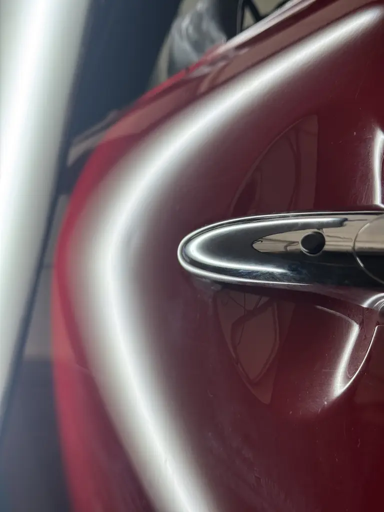 Promáčklina před opravou